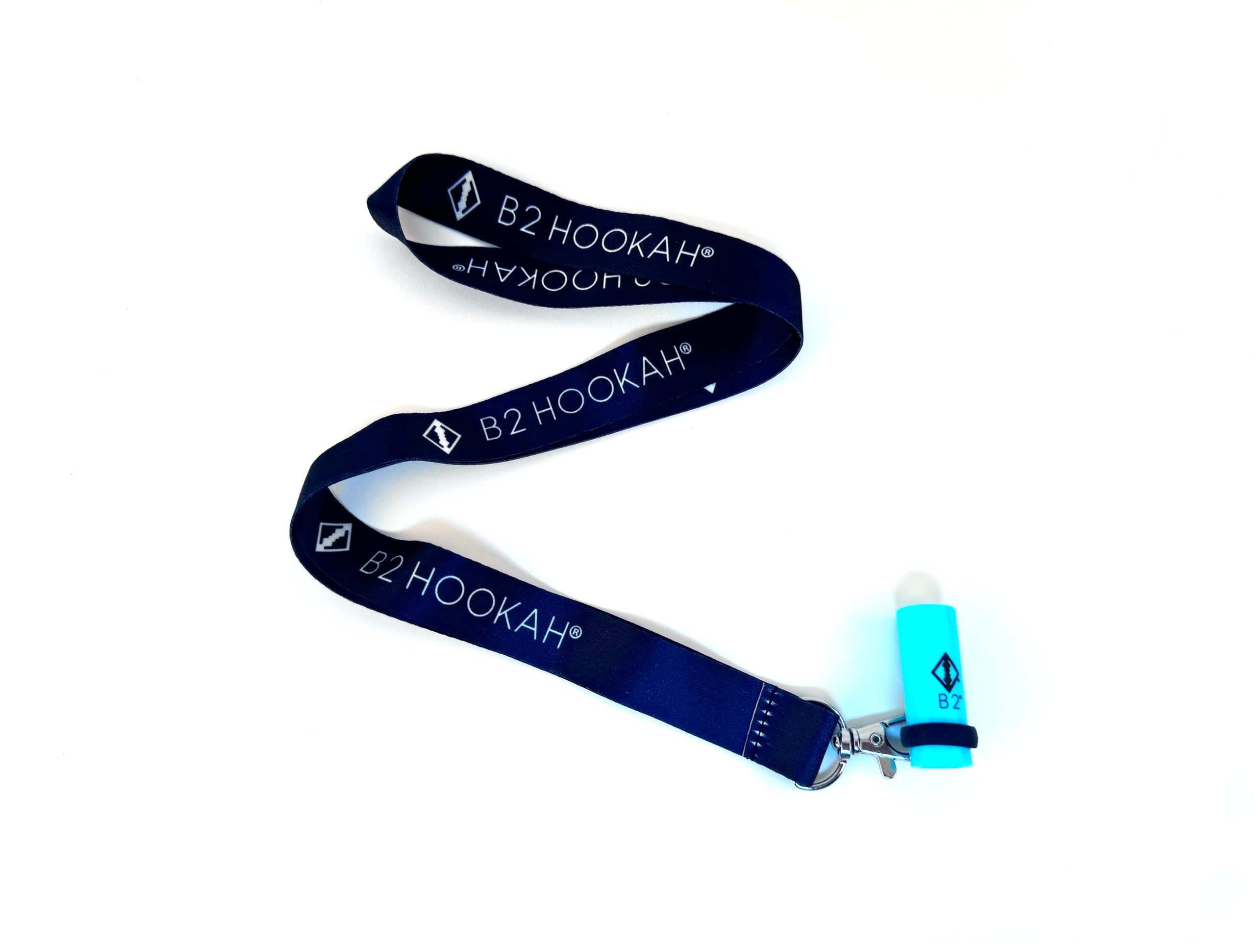B2 Hookah Silicone Hookah Mouth Tips with Lanyard - 7 Colors Available - Shisha Mouth Tips TURQUOISE