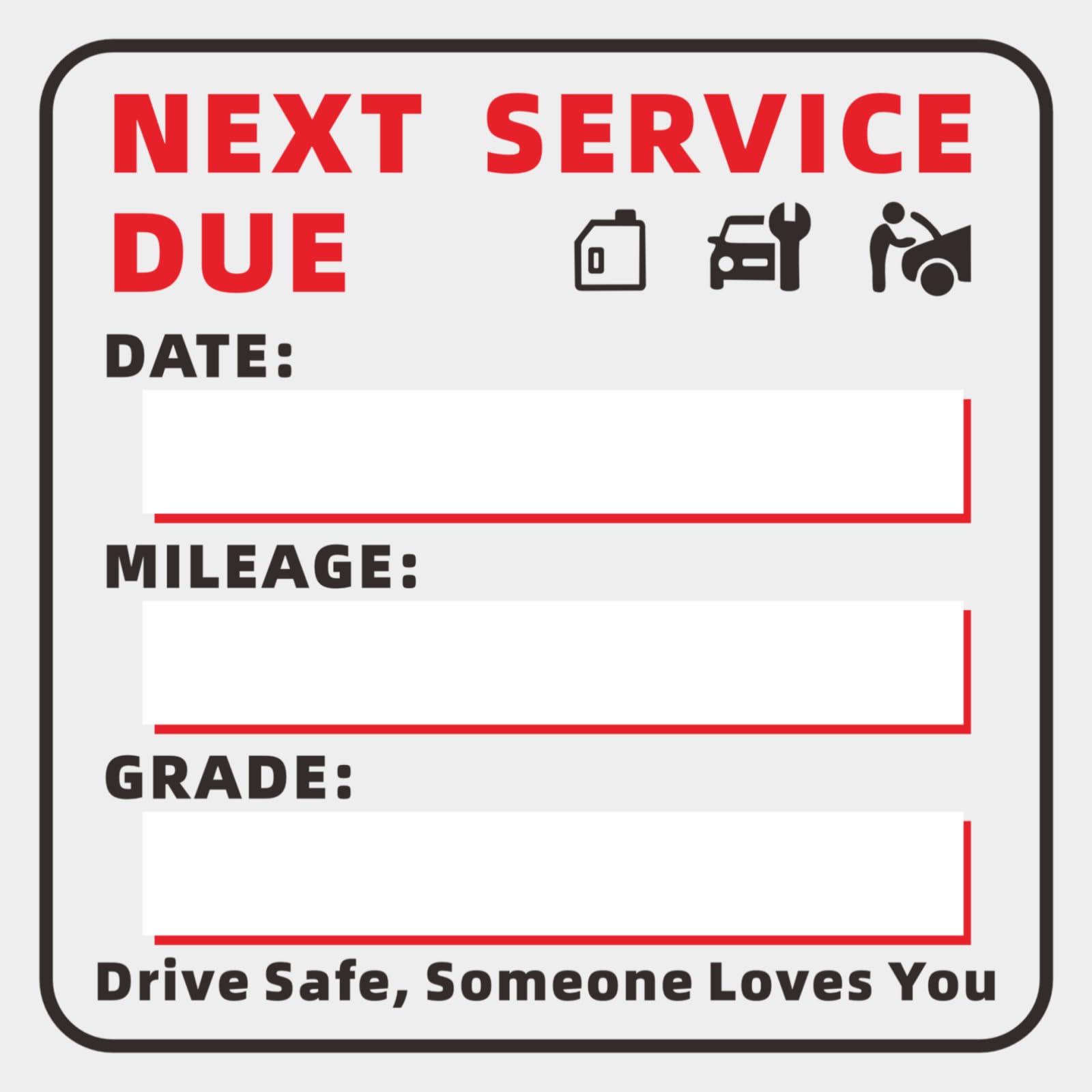 140 PCS Oil Change Stickers Static Cling, 2x2 Inches Oil Change Reminder Sticker for Windshield, No Residue Clear Next Service Due Stickers for Car