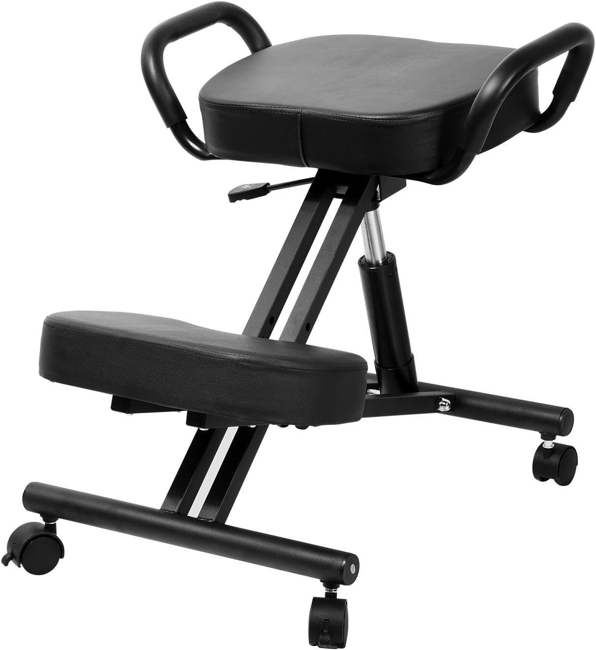 Kneeling Chair, Kneeling Chair, Orthopaedic Stool Height Adjustable for Banking for Meeting Room for 15.3 Inch Widened Seat Cushions, 1 Size Fits All