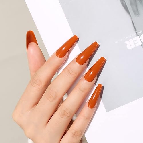 Miniatura 3 de MAYCHAO Esmalte de uñas de gel de 0.5 fl oz, 1 unidad de esmalte de gel de calabaza de otoño, esmalte de uñas semipermanente con LED UV, arte de