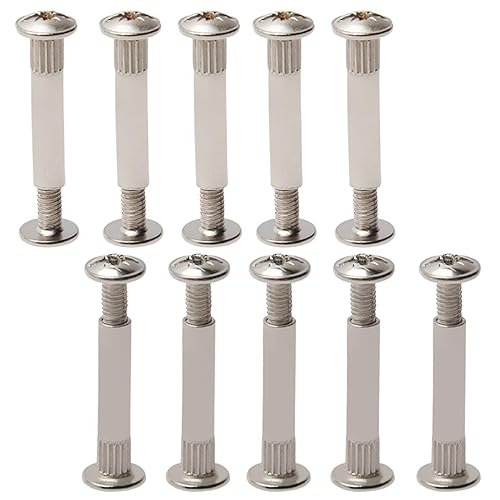 Juvielich Poste de tornillo para orificio de 316 pulgadas (0.197 in) de diámetro, hebilla de cinturón hembra M5x25mm, pernos de encuadernación de