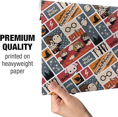 Miniatura 5 de GRAPHICS & MORE Rollos de papel de regalo con diseño de Chibi de Harry Potter
