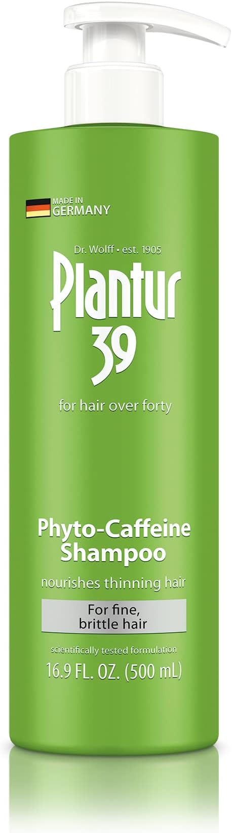 Fine and Brittle Hair Shampoo (16.9 fl oz) I Phyto-Caffeine Formula I Promotes Natural Growth I For Women's Thinning Hair