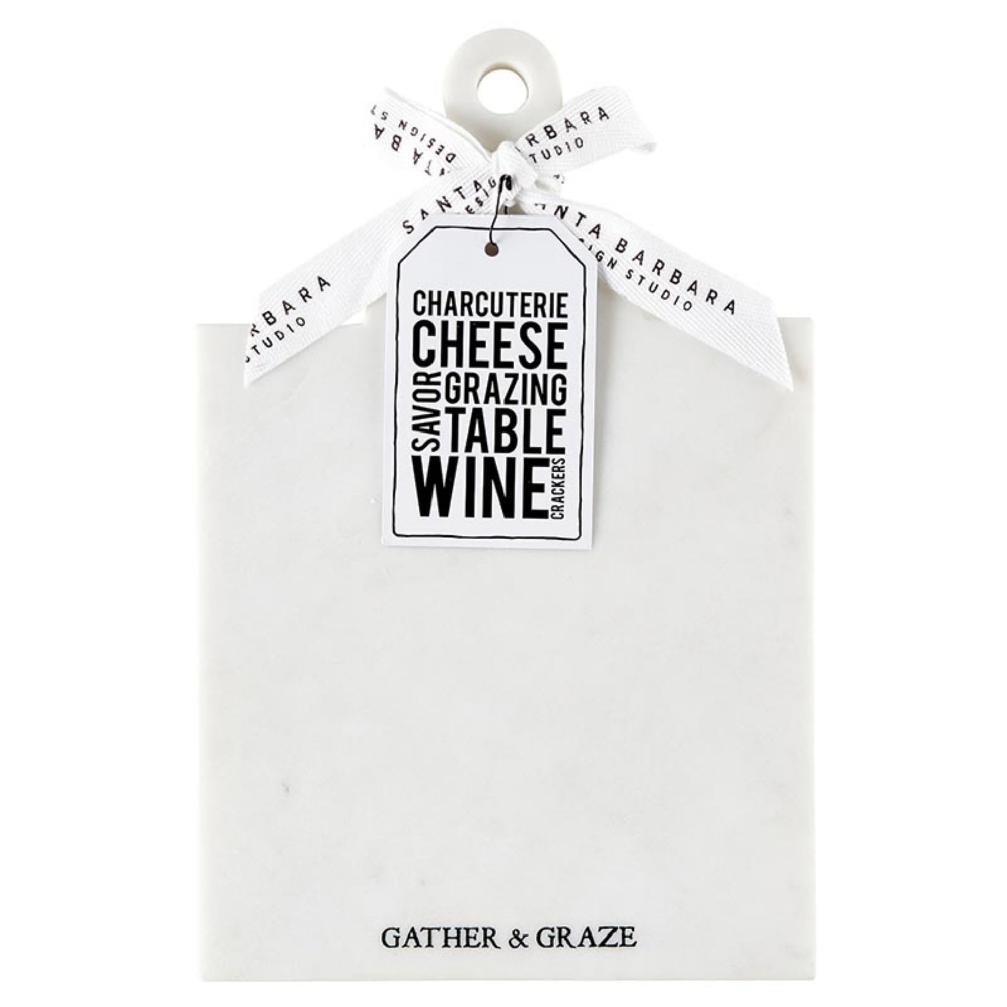 Marble Charcuterie Boards Cheese Board Cutting Board, 10.75" x 7", Gather & Graze