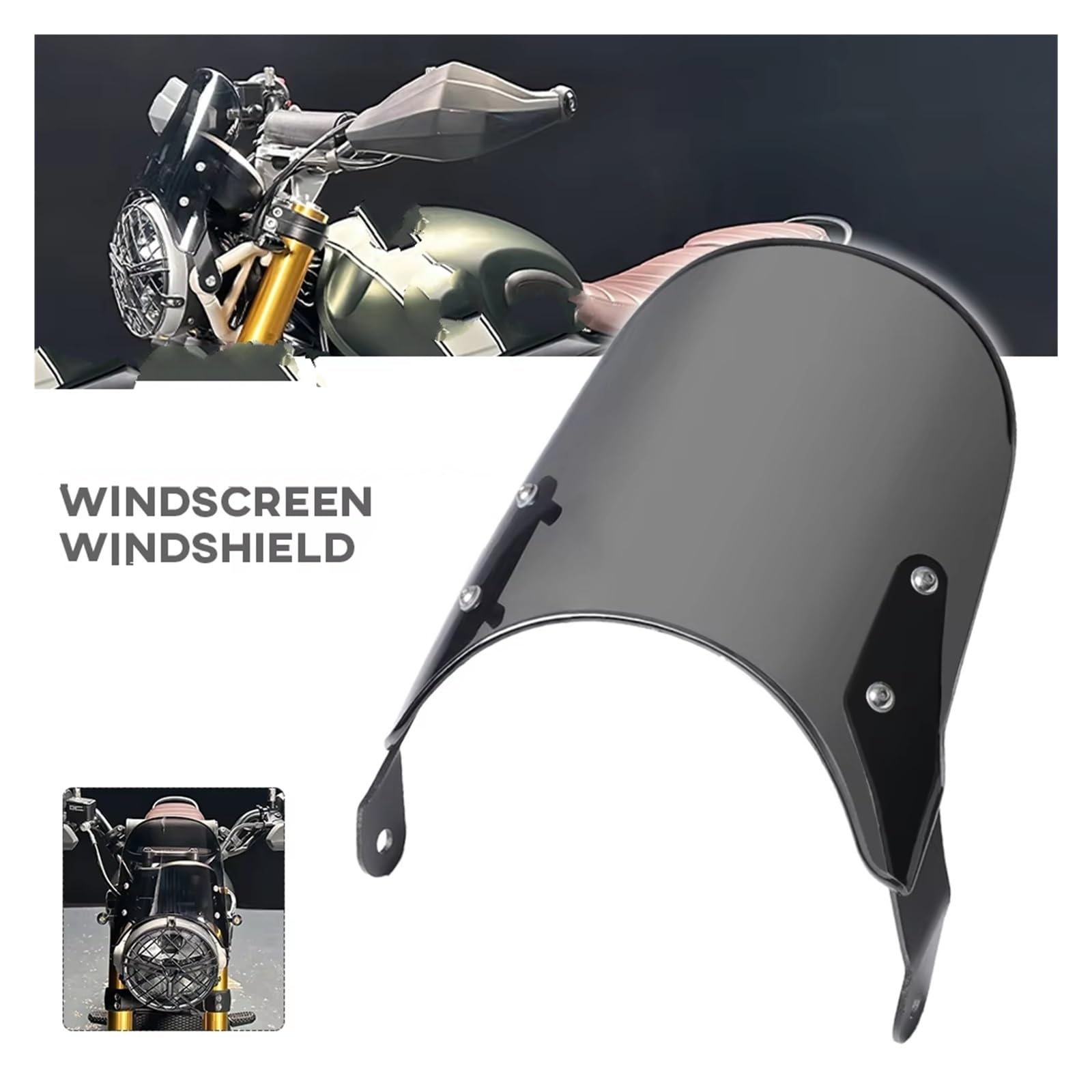 para Scrambler 400X para Speed 400 2024 2025 Carenado Faro Delantero Deflector Aire Pantalla Protectora Viento Parabrisas Motocicleta Parabrisas Pantalla para Moto