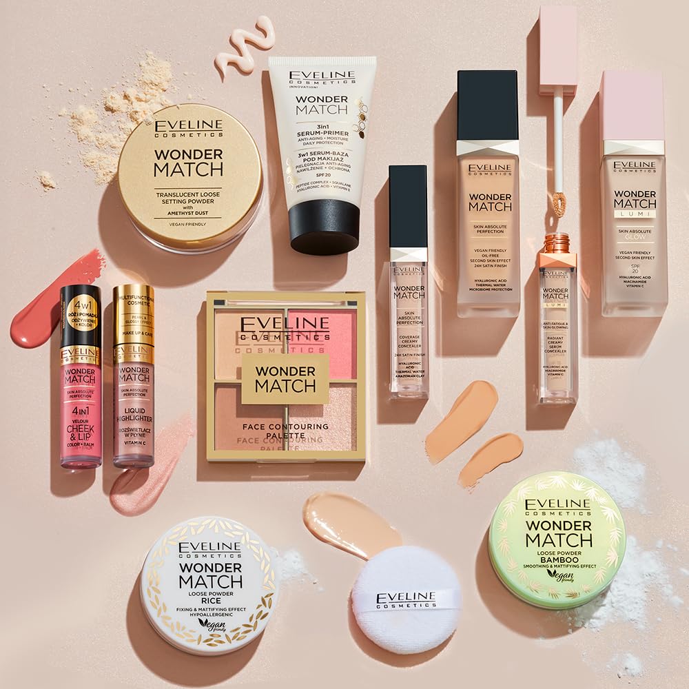 Eveline Cosmetics Wonder Match Podkład rozświetlający-Nr 10 - Vanilla