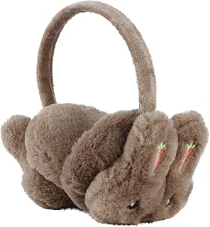 Cute Ear Muffs for Girls Boys,Winter Ear Warmers ,Soft & Warm Cable Knit Furry Fleece Earmuffs,Ear Covers for Cold Weather