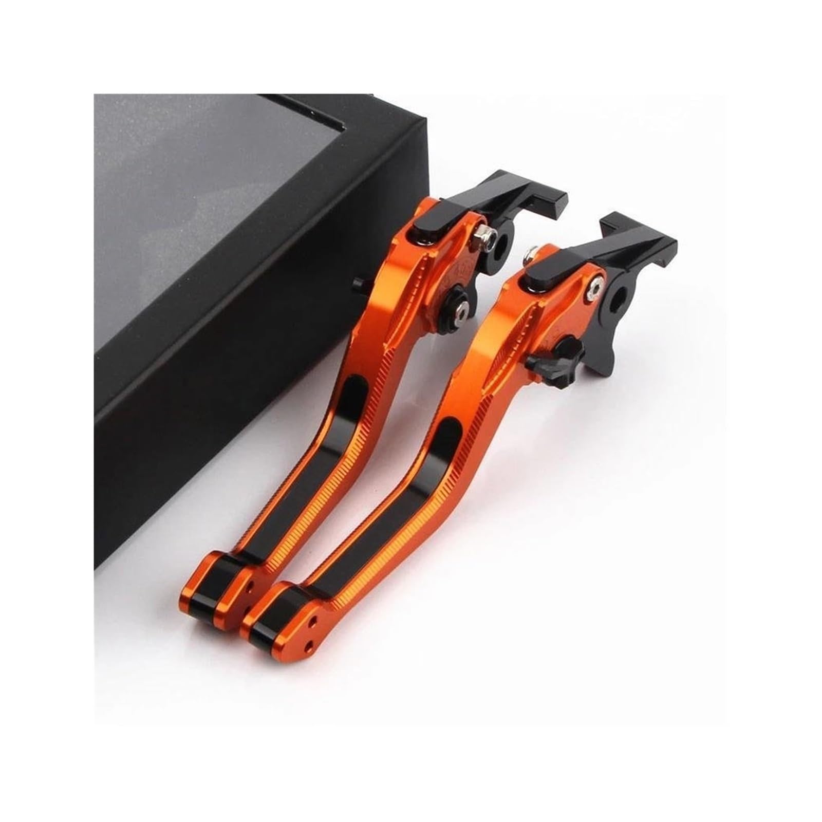 KOKOGLGBTD for Yamaha Xmax 300 XMAX250 XMAX400 XMAX125 2014-2022 Motorcycle 3D Rhombus Brake Clutch Lever(Orange Black)