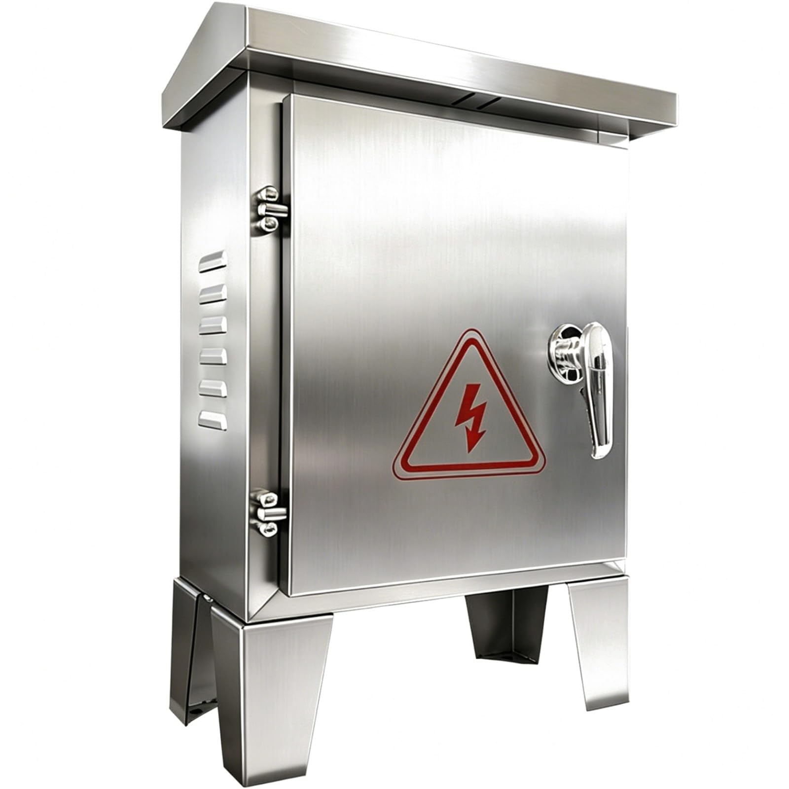Armario Electrico de Acero Inoxidable 304, Caja Estanca Exterior Electrica, Cuadro Electrico Superficie para Exteriores, Diseño con Patas de Soporte(80x100x20 cm/31x39x8 in)