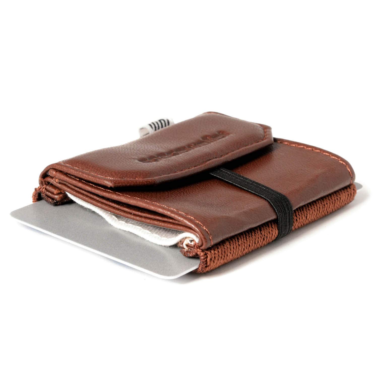 Space Wallet 2.0 Portafoglio Compatto In Vera Pelle Surfer Grey - Prodotto In Germania