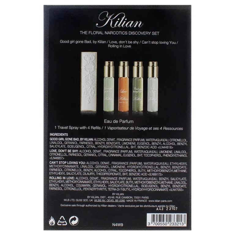 Kilian The Floral Narcotics Fragrance Discovery Set - travel set (4 X .25 Fl Oz)