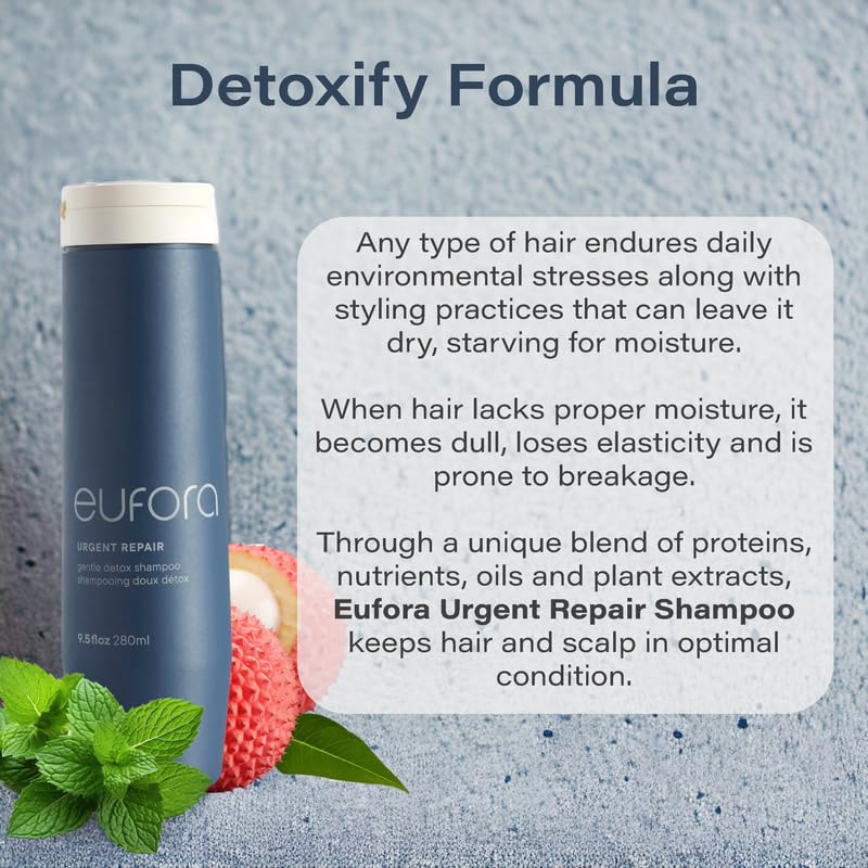 Amazon.com : Eufora Urgent Repair Gentle Detox Shampoo 9.5 Fl. Oz