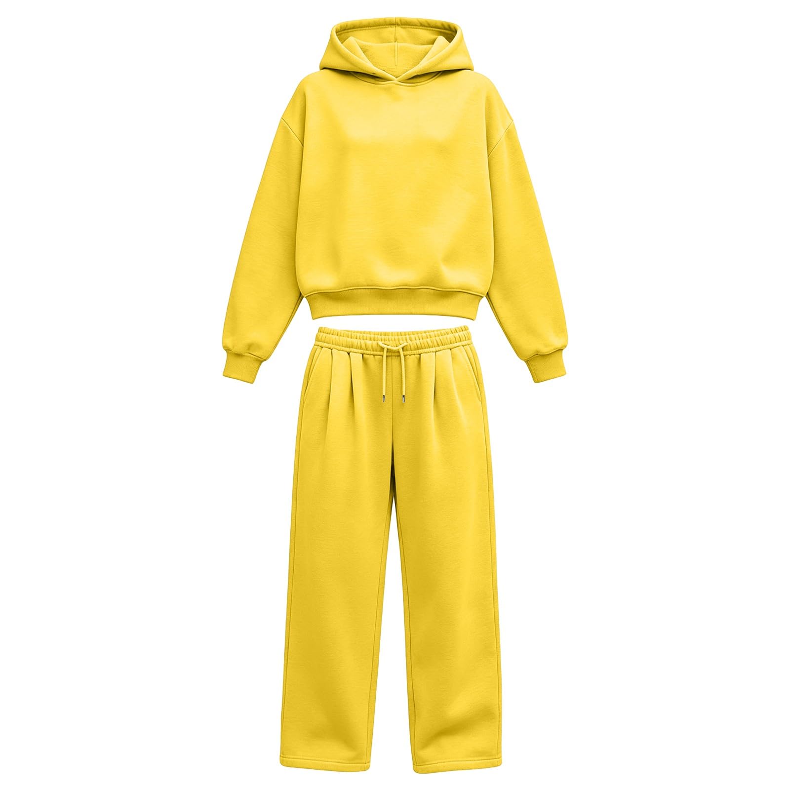 Tuta Donna Sportiva Completa Felpa con Cappuccio E Pantaloni