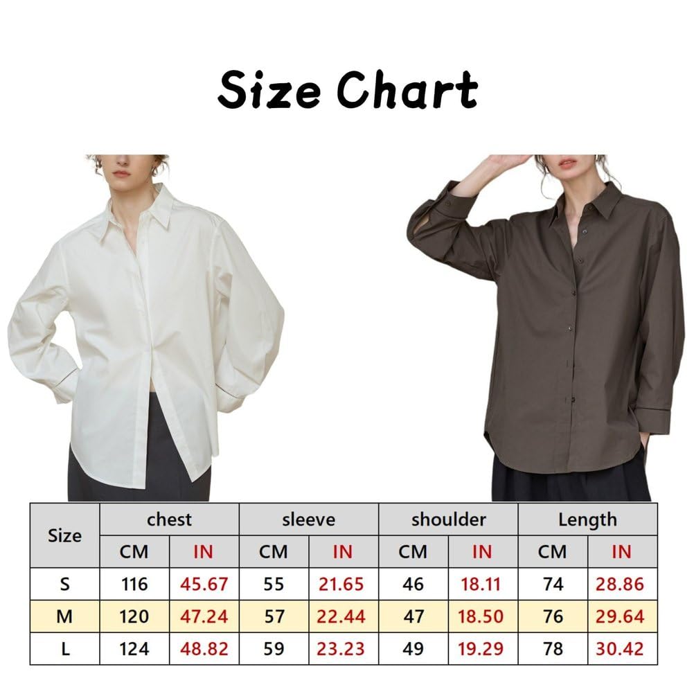 Chemises Décontractées Pour Femmes En Coton À Col Revers Oversize Ajourées Couleur Unie Légères Style Boyfriend