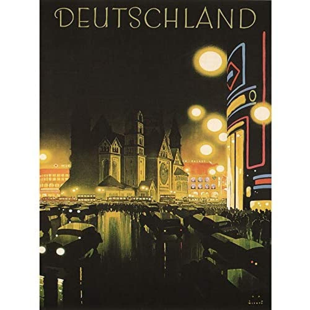 Wee Blue Coo Unframed Wall Art Berlin Germany Deutschland Travel12X16 Inch from B&Q