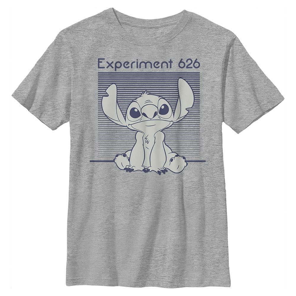 Disney Lilo & Stitch Stitch Experiment 262 Monochromatyczna granatowa chłopięca wrzosowa koszulka Chłopcy Lilo & Stitch - Stitch Experiment 262 Monochromatyczny Granatowy T-shirt