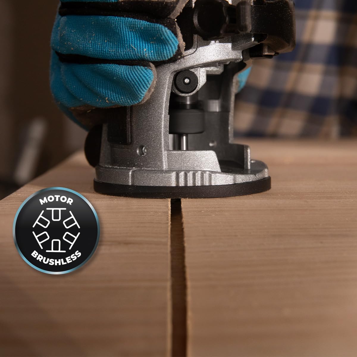 Cecotec Fresatrice per Legno a Batteria MultiShape 2000 Liberty. Batteria Nexus 21V 4Ah, Motore Brushless, 5 Frese, Testine 6/6,35/8mm, Alluminio, Profondità e Velocità Regolabili, Migliora i Lavori