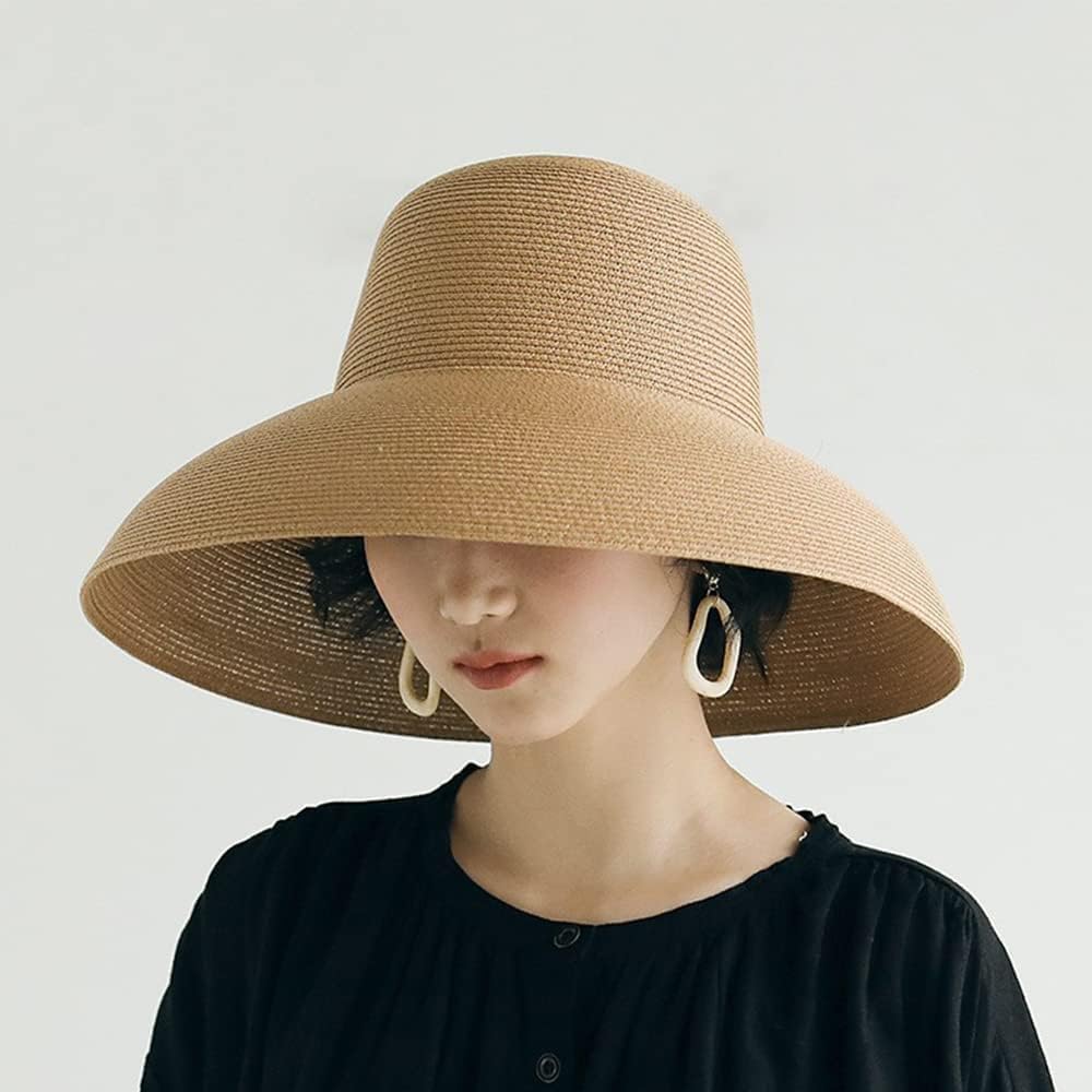 Floppy Wide Brim Summer Beach Straw Hat UPF Straw Sun Hat for Women Girl - Image 2