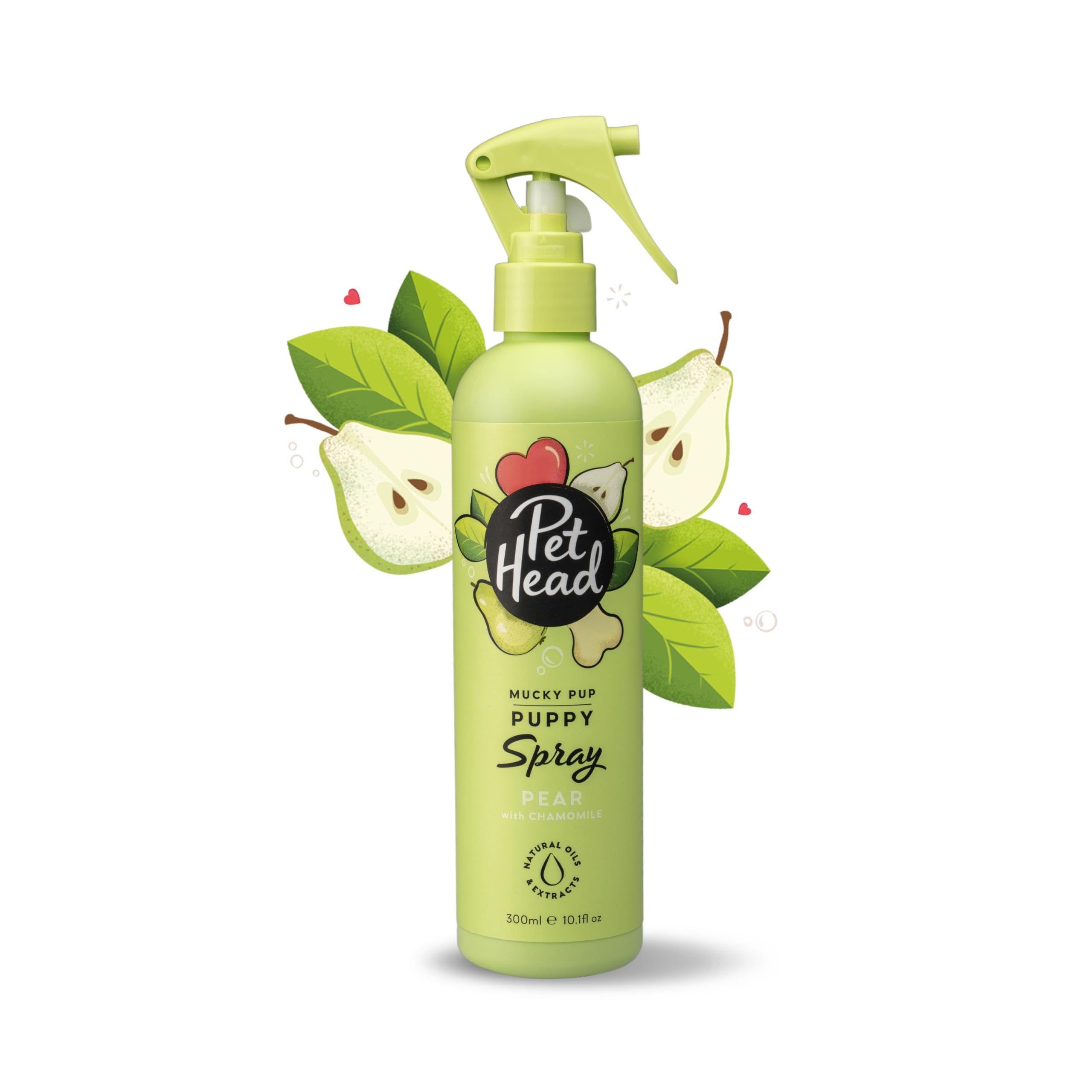 Pet Head Mucky Pup Spray Désodorisant pour Chiot | Parfum Poire | Séchage Rapide et sans Rinçage | Naturel | Convient aux Chiots de Plus de 8 semaines | 300ml