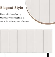 Vista 32 de HAOBO Home Cabeceros tapizados plegables Queen/Full de lino con ajustes de altura