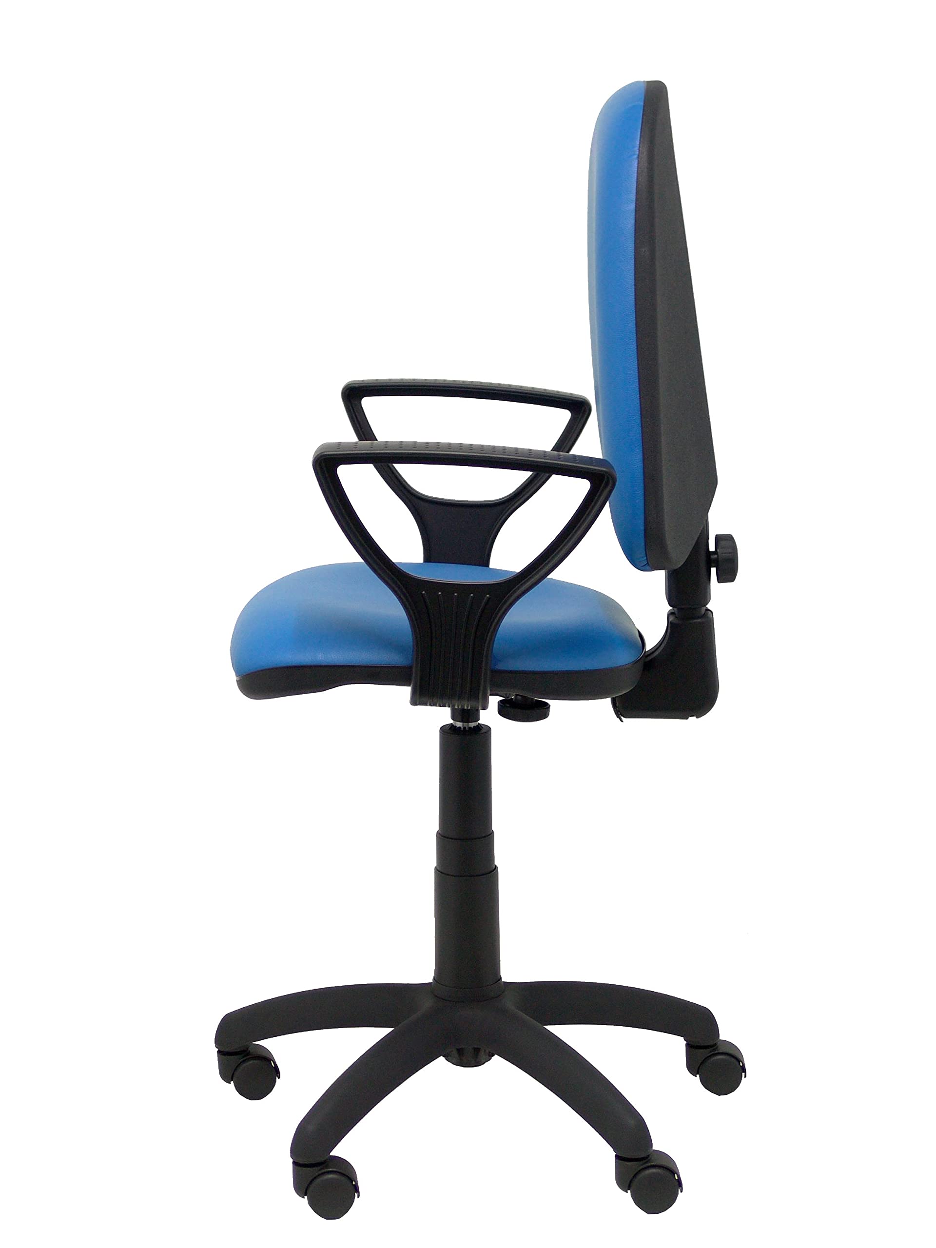 Silla Ayna similpiel Azul con Brazos