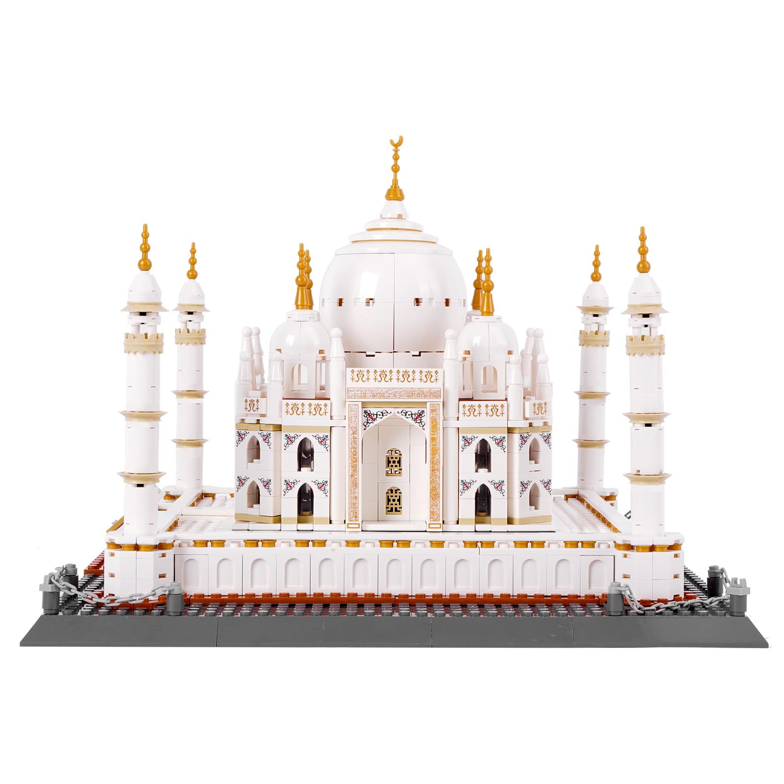 Giocattolo dei blocchi da costruzione, Kit di modelli architettonici del Taj Mahal, serie di souvenir famosi da collezione per adulti, adolescenti, bambini dagli 8 anni in su, 1113 pezzi