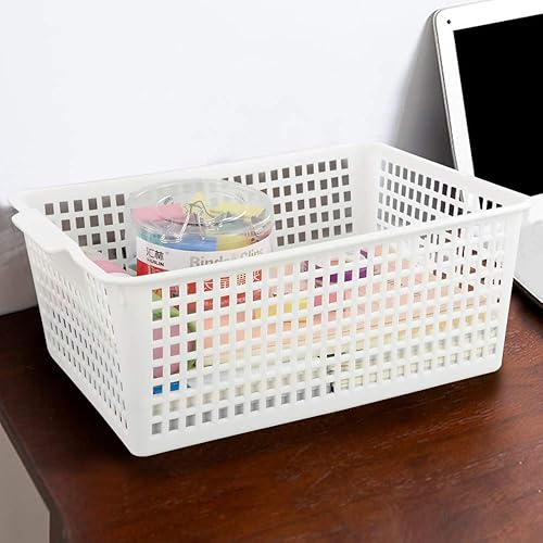 Miniatura 4 de Paquete de 3 cubos organizadores de plástico, cestas de almacenamiento grandes