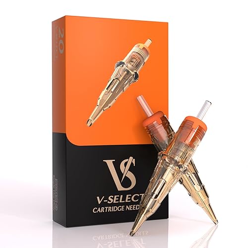 Miniatura 7 de EZ - 20 agujas de cartucho de tatuaje #12 (7RL) desechables de líneas redondas estándar para máquina rotativa de tatuaje, pistola de bolígrafo - V