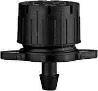 Vista 3 de Raindrip 157050B Burbujero de flujo ajustable, emisor compensador sin presión, patrón de círculo completo, aerosol de 8 corrientes, con entrada