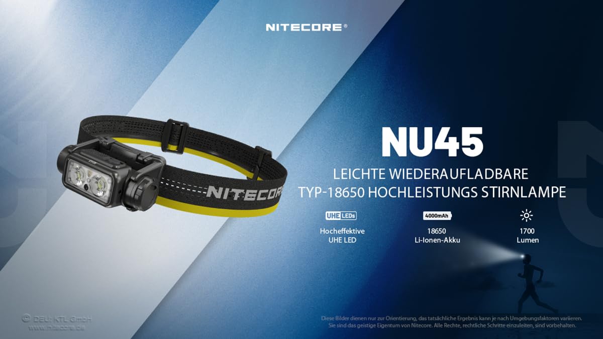 Nitecore NU45 Stirnlampe