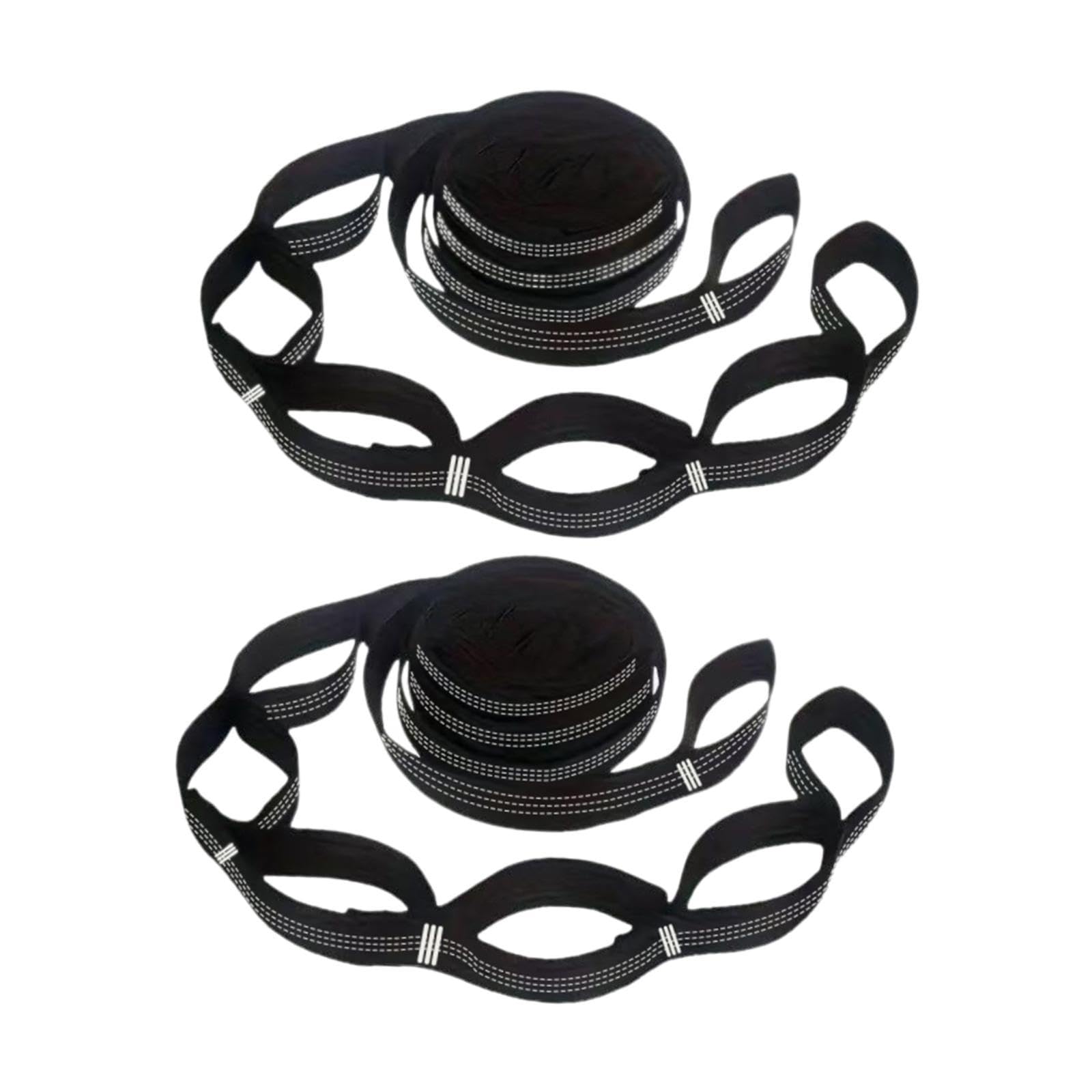 2Pcs 2M Swing Straps Hammock Belt Rope for Swing Travel Camping Hammock Black-image-32