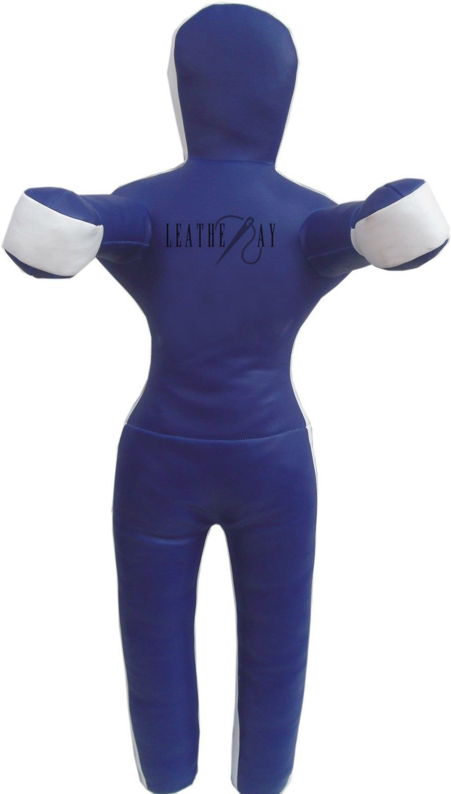 LEATHERAY MMA Jiu Jitsu Judo Punching Bag Grappling Dummy Blue Canvas- 59 inches-Unfilled
