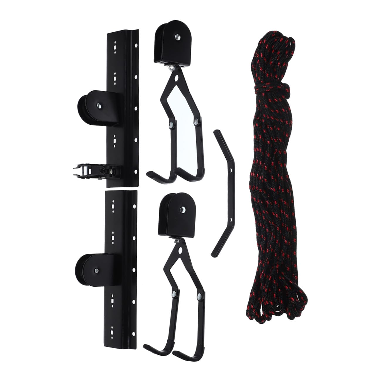 Gancho para Colgar Bicicleta de Montaña Resistente con Cuerda Soporte de Pared para Almacenamiento Fácil Instalación Capacidad para Garaje y Cobertizo Color