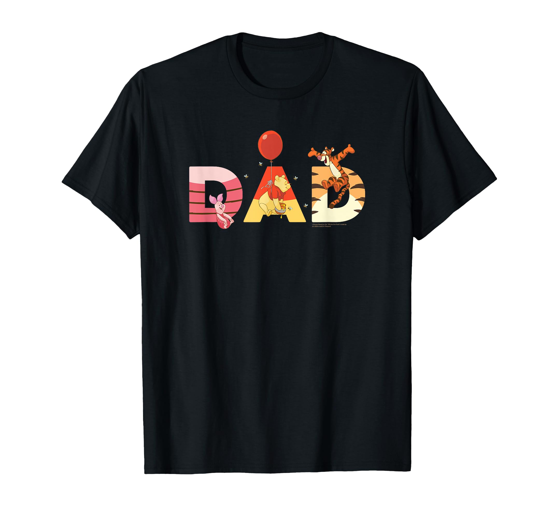 Disney Winnie the Pooh and Friends Dad Father’s Day Birthday T-Shirt
