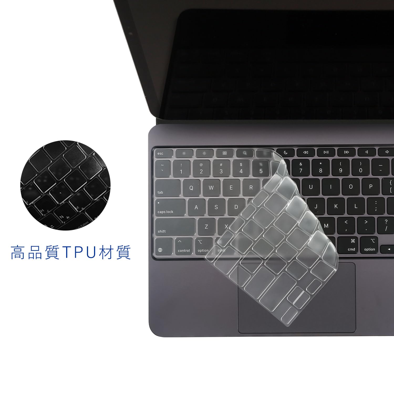 【箱付】【US配列】Magic Keyboard 13インチ＋スキンシール iPad Pro (13インチ)(M4)用 Magic Keyboard 保護フィルム/スキンシール