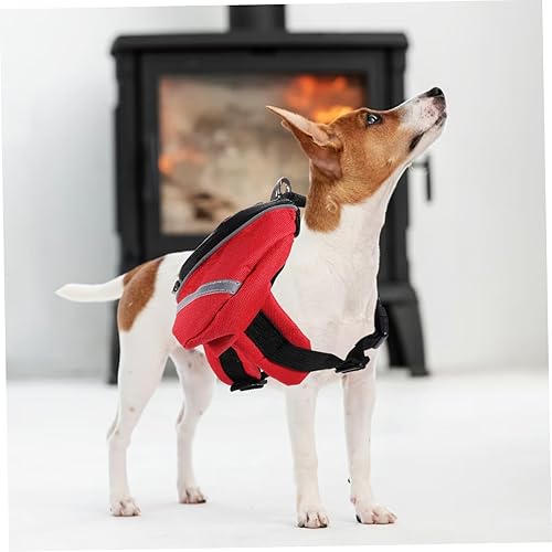 Miniatura 3 de ABOOFAN Arnés de senderismo para perro, mochila transportadora para perros pequeños, arnés para perros pequeños, mochila de entrenamiento para