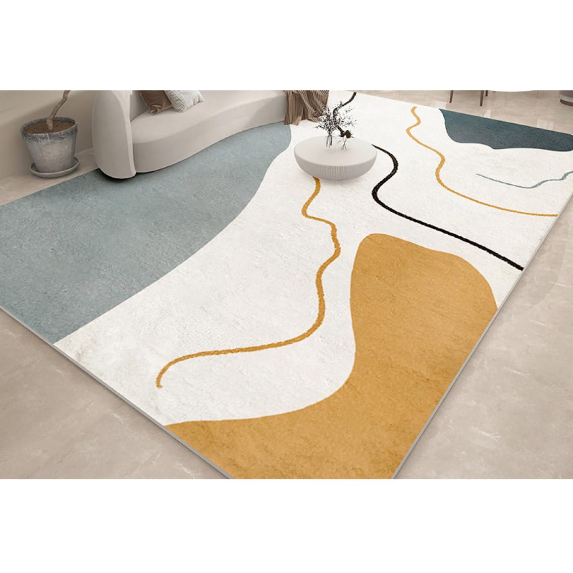 Amazon｜lsjdln ラグ 夏用 速乾性 ラグ 洗濯機で洗える ラグマット