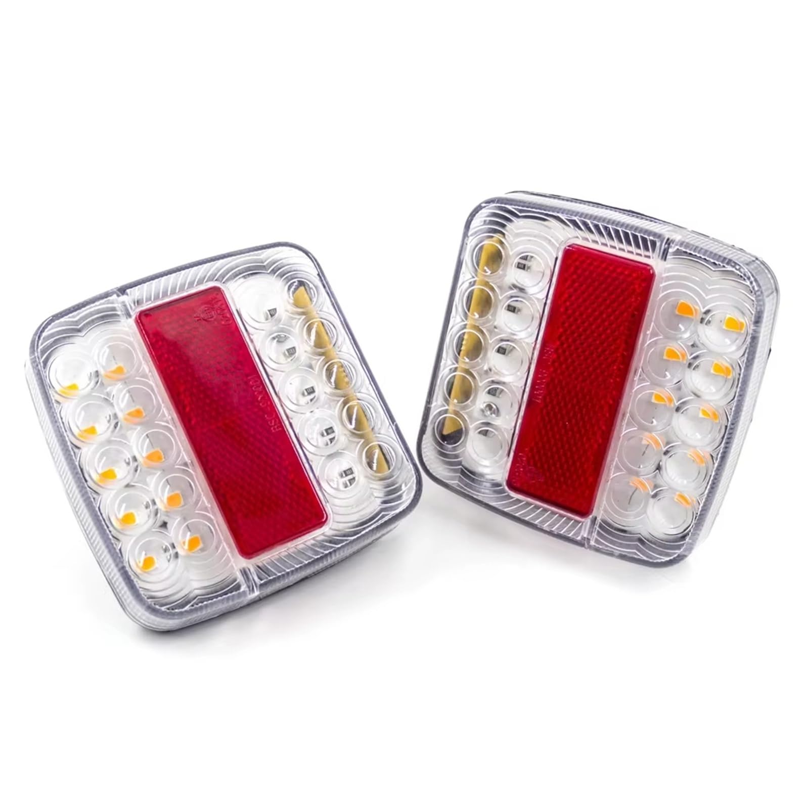 Feux arrière LED super lumineux avec éclairage plaque intégré pour remorques - 8