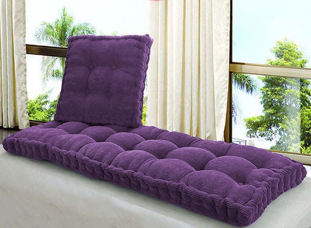 Coussin de banc en coton épais 60x30 cm pour canapé 2/3 places