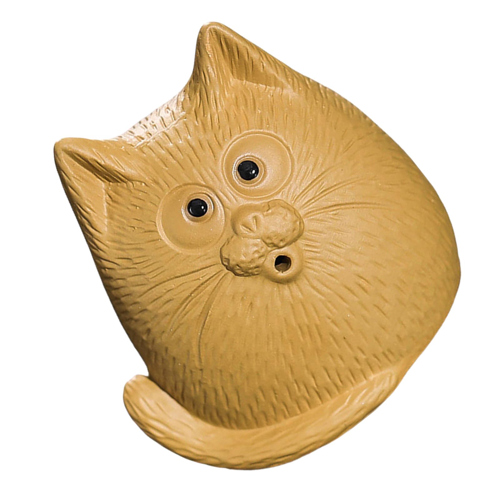 Exquisites Cats Figurine Incenses Stick Holder Stand Zisha Clay Animal Statue Sculpture for Ritual Ceremony Collectors Incenses Stick Burners