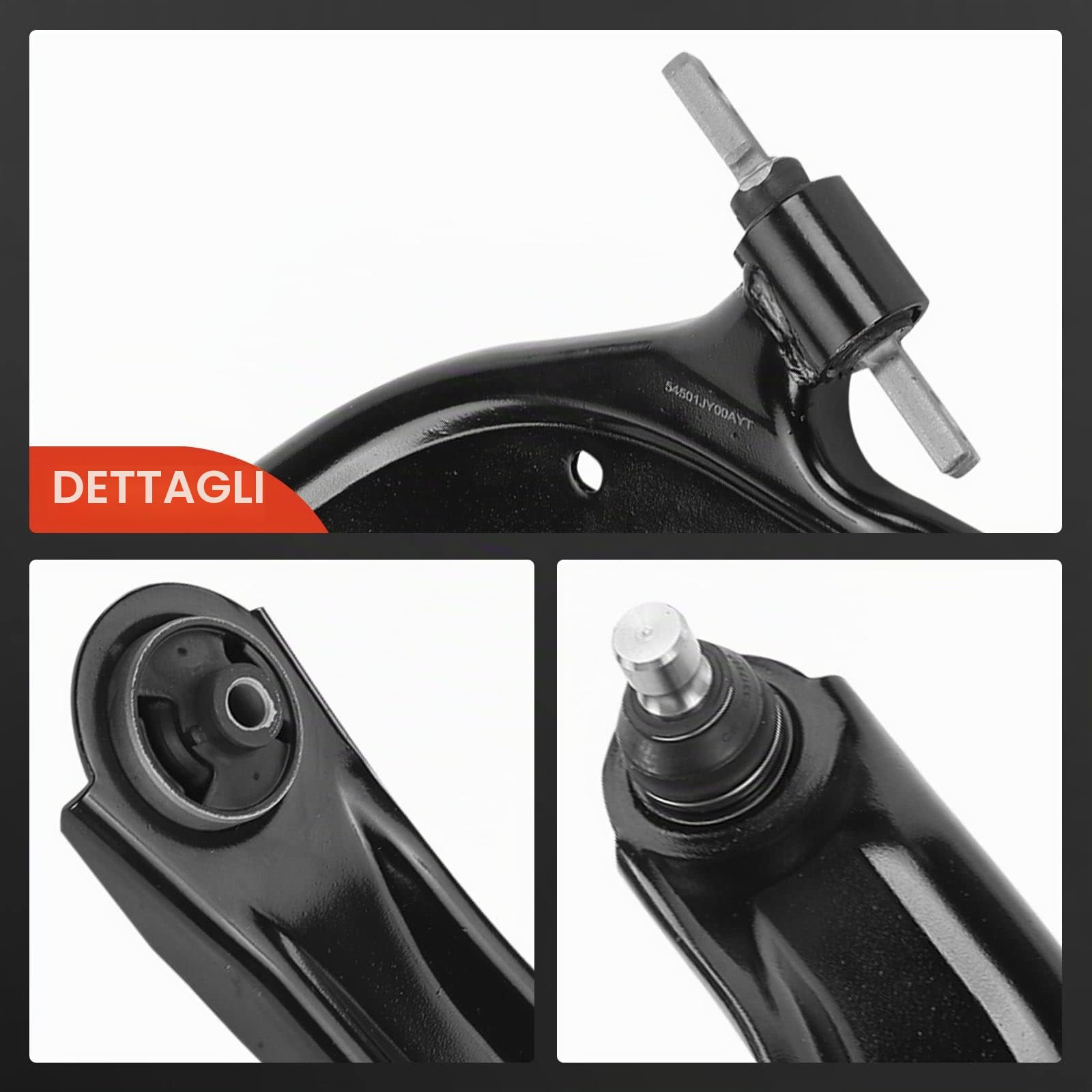 Frankberg 2x Braccio di controllo tirante terminale stabilizzatore asse | Compatibile con Koleos I HY, Qashqai +2 I J10 NJ10