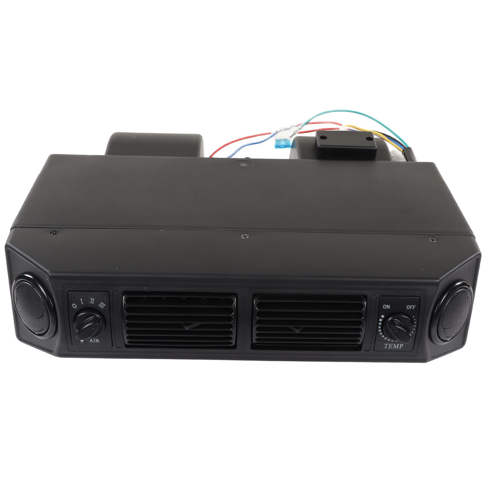 Evaporador de Aire Acondicionado, 3 Velocidades 12V/24V Universal Bajo el Salpicadero AC Aire Acondicionado Evaporador Kit con salidas de ventilación para RV Autocaravanas Camiones (24V)