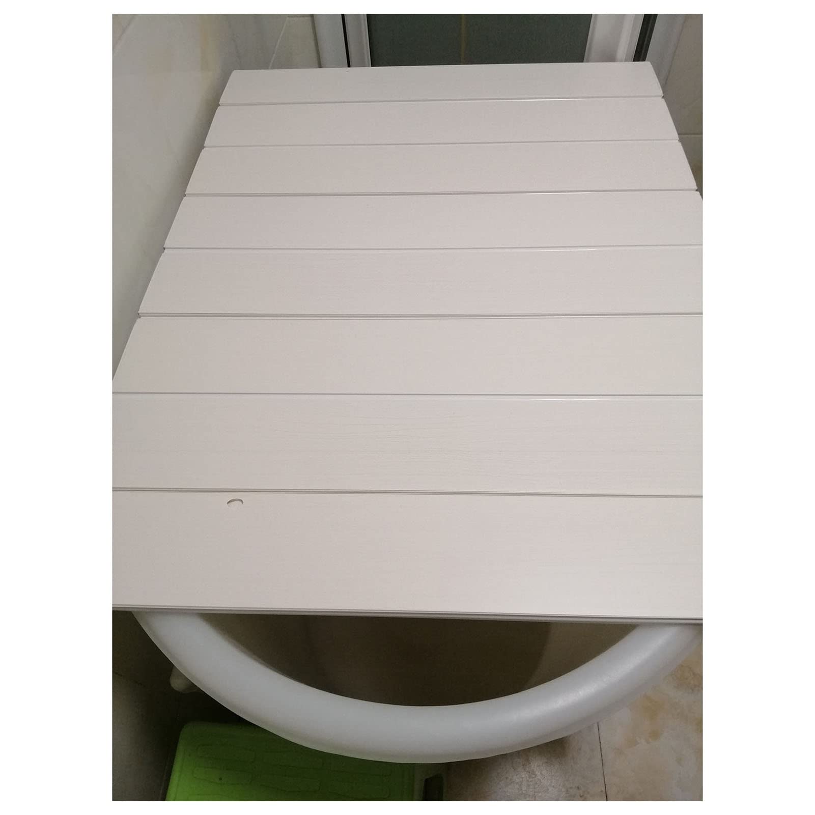 Składana osłona na wannę, tacka na wannę, grubość 0,6 cm, trwała, pyłoszczelna płyta PVC, izolacja, akcesoria do wanny, długość 150/160/170/180 cm (70 x 160 x 0,6 cm)