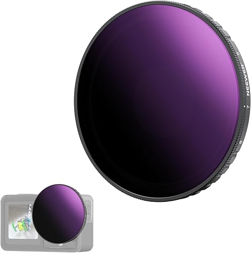 Miniatura 12 de Neewer CPL & ND - Juego de filtros compatibles con DJI Osmo Action 4/Action 5 Pro (paquete de 4), atornillable CPL + ND8 + ND16 + ND32, accesorios