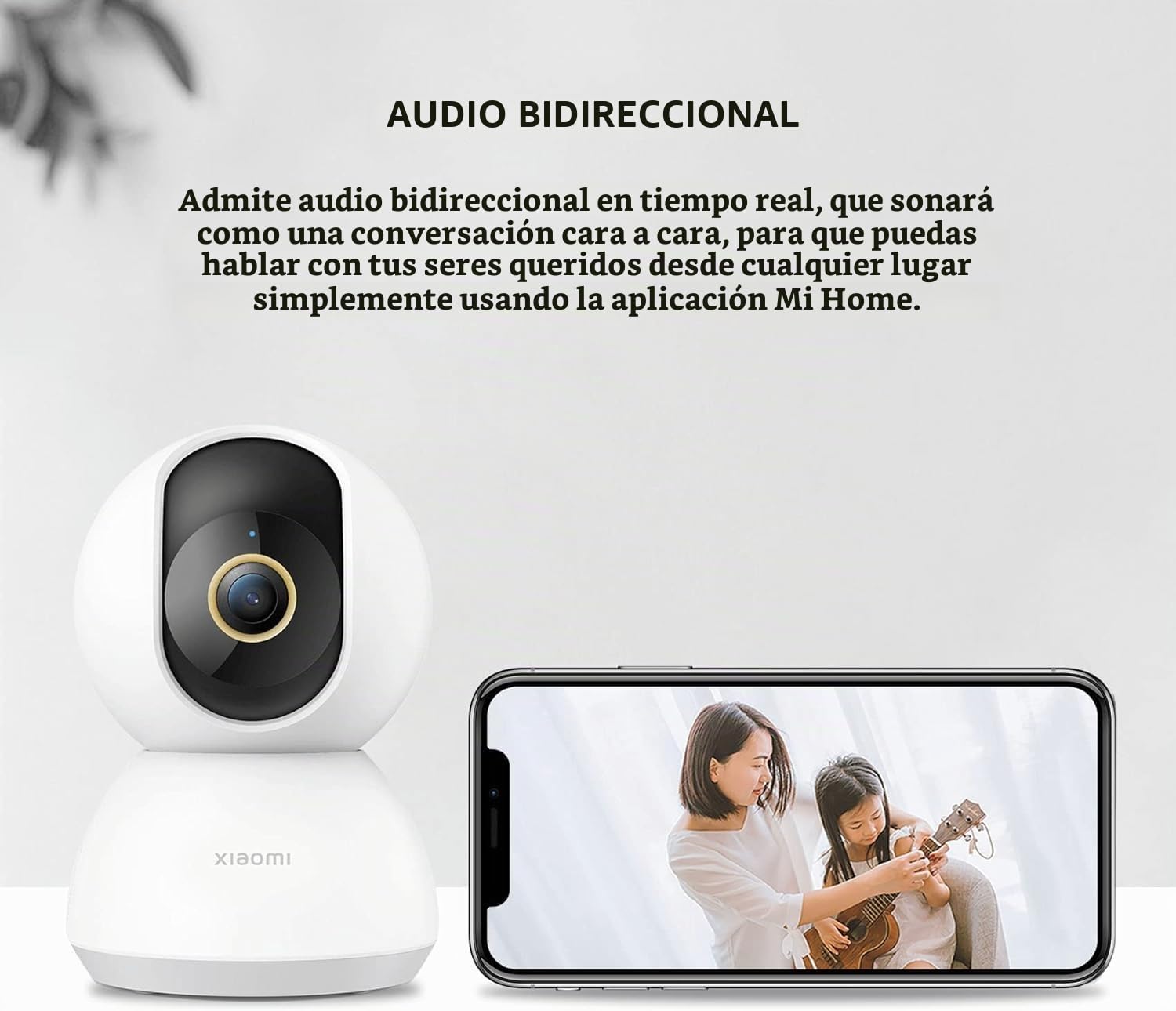 Xiaomi Smart Camera C300 | Cámara de vigilancia Interior con WiFi 360º | Cámara de Seguridad sin Cable con Resolución 2K | Cámara para Interior con Detección del Movimiento y Visión Nocturna
