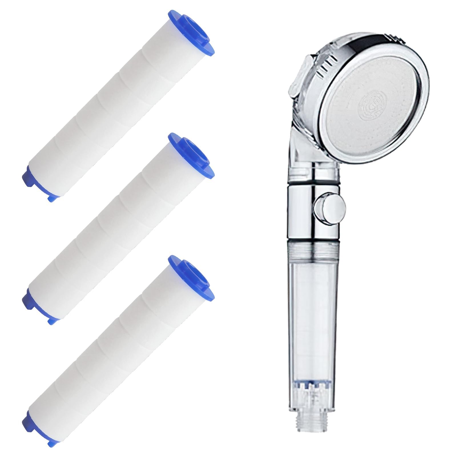 10x Duschkopf Filter 9,5x2,5cm - PP Baumwolle Gegen Kalk & Chlor