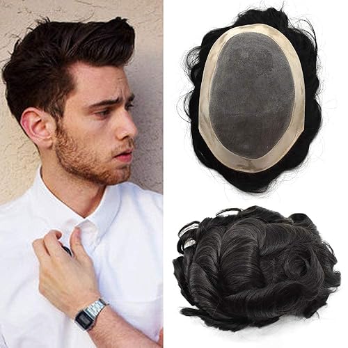 Healthlif Hair Piece For Mens Toupee Lace Hair System Toupee European Human Hair Reaplacement System Protesis Capilar Para Hombre (8''X10''-120% Healthlif Hair Piece For Mens Toupee Lace Hair System Toupee European Human Hair Reaplacement System Protesis Capilar Para Hombre (8''X10''-120%