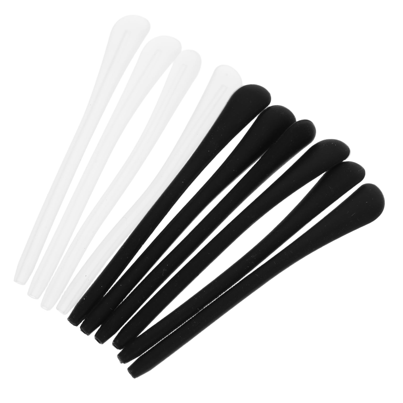BESTYASH Glasses Temple Tips 5 Pairs Eyewear Anti-Slip Tip Covers Eyeglass Arm Covers Eyeglass Accessories Ear Pads for Glasses
