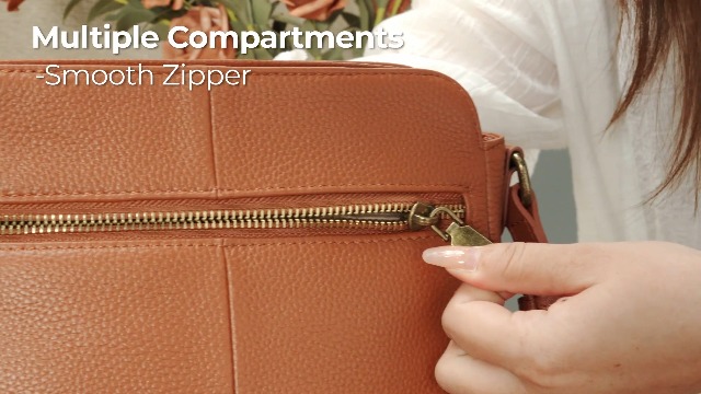 befen Small Black Crossbody Purses for Women Genuine Leather Anti