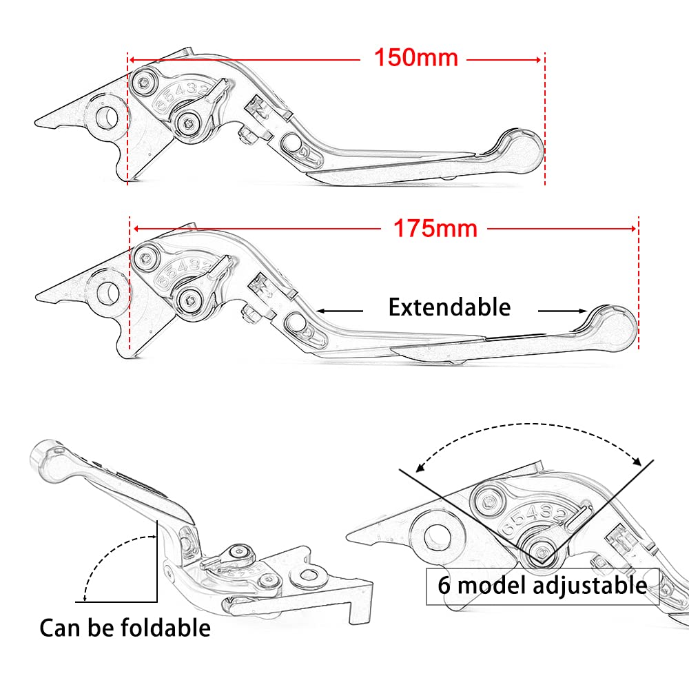 Per XADV750 X-ADV 750 2017-2023 2024 Moto Leve Freno e Frizione in alluminio Regolabile